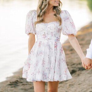 Bardot Gracious Floral Mini Dress (Revolve)